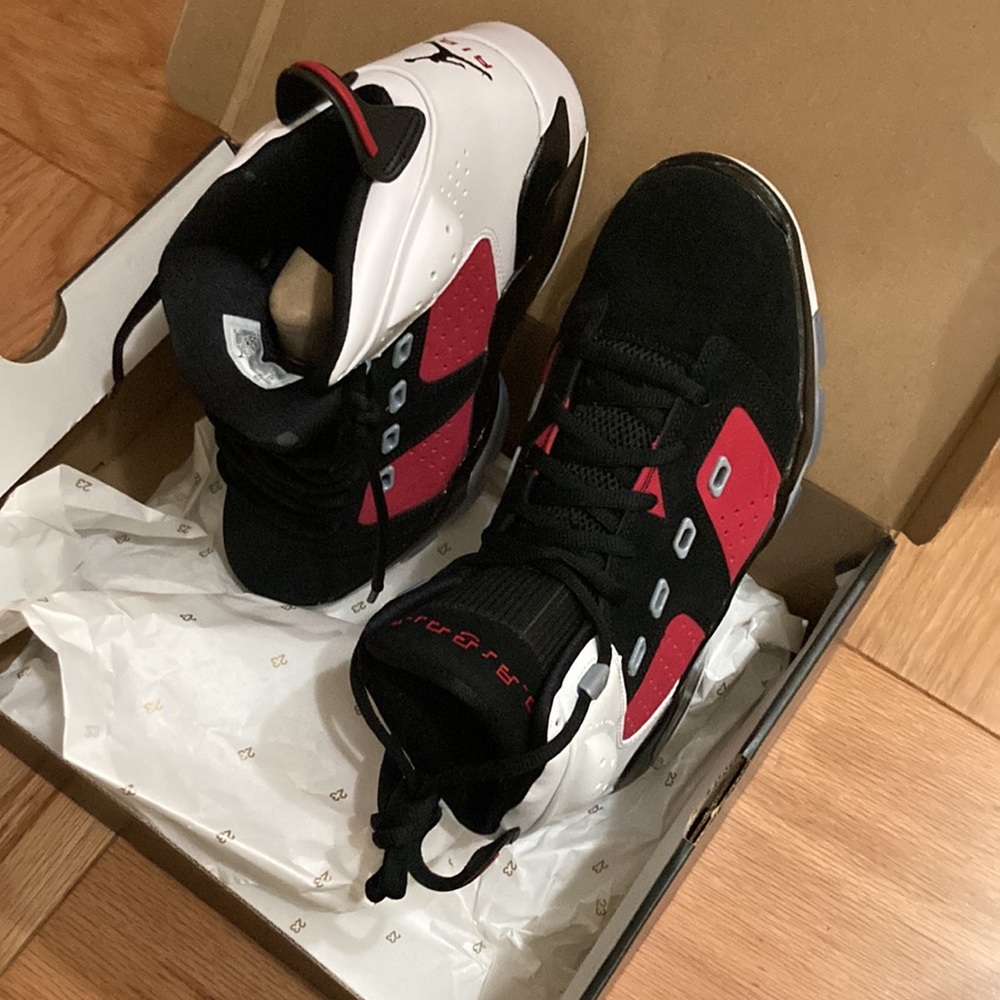 Air Jordan Black, Red And White Sneakers - Picture 11 of 11